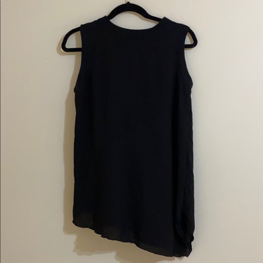 Zara Black Asymmetrical Blouse